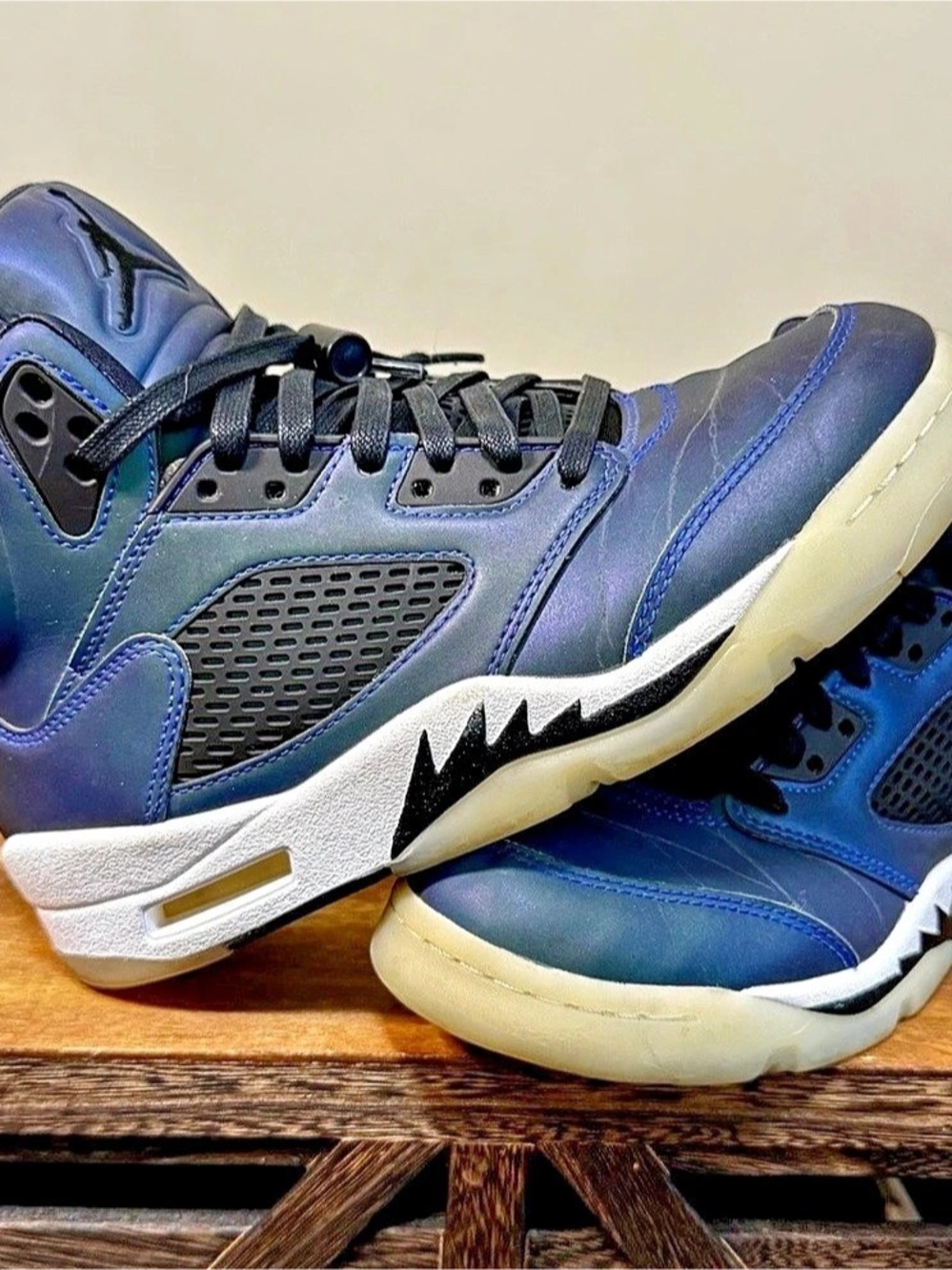 Air Jordan 5 Retro Oil Grey CD2722-001 Iridescent Sneakers Estimated 7.5